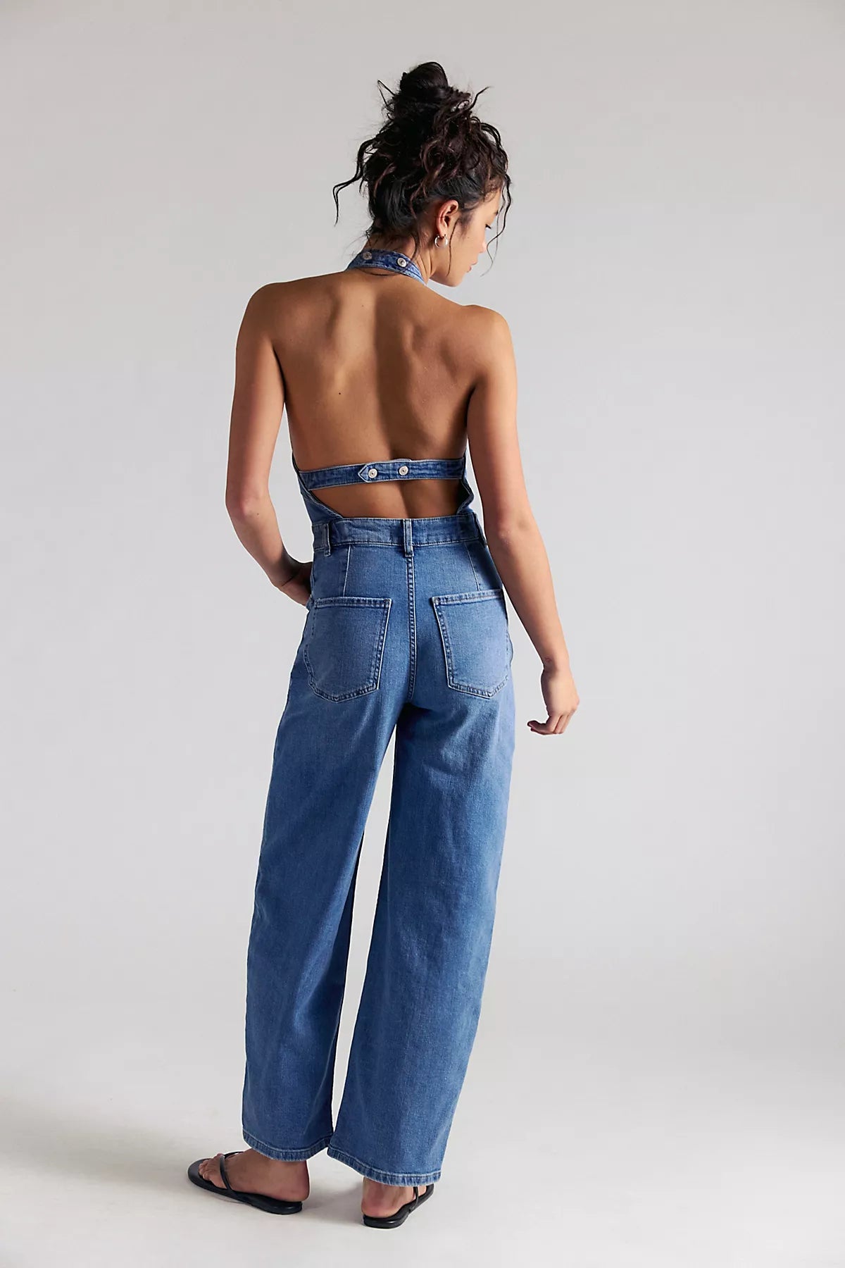 We The Free Lark Denim Jumpsuit