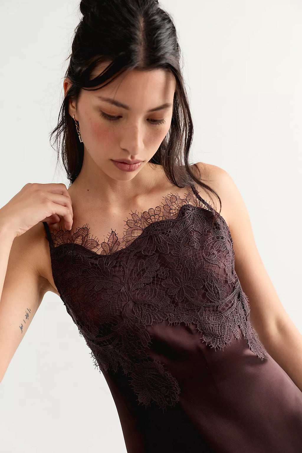 Shona Joy Lucia Lace Midi Dress