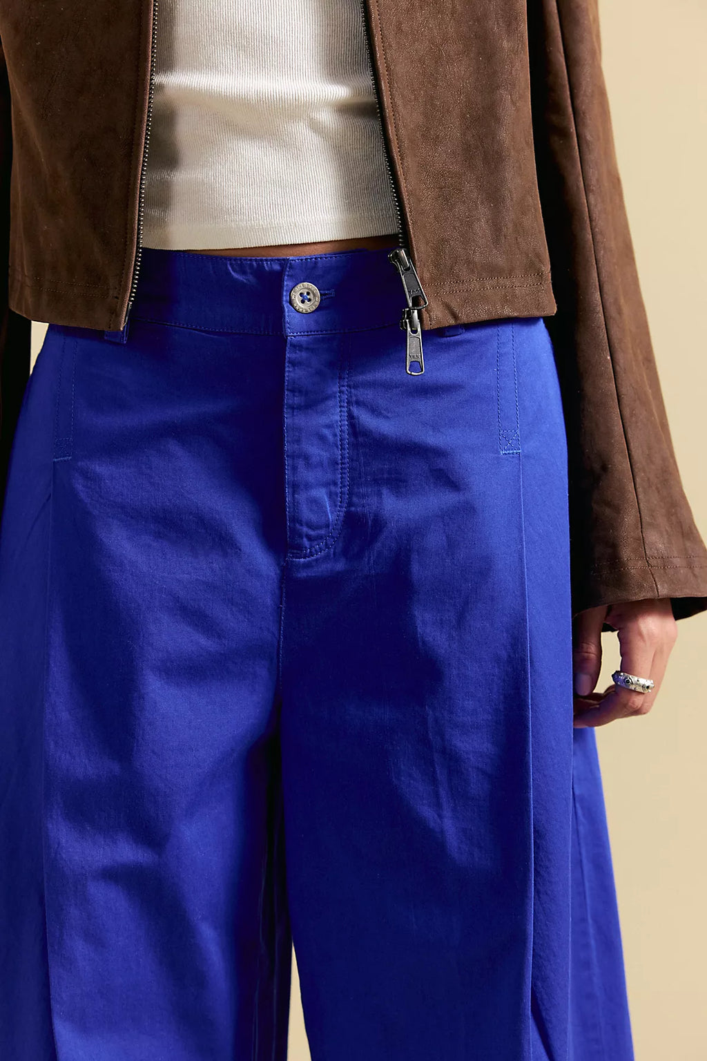 Silverlake Wide-Leg Chino Trousers