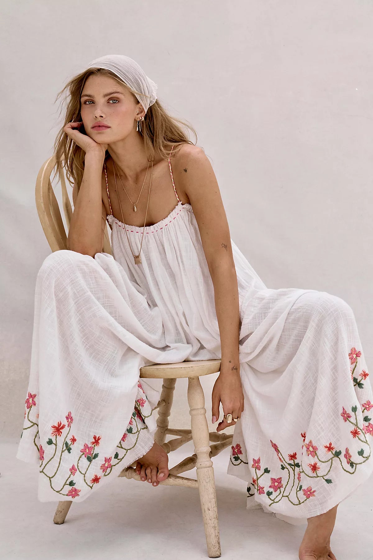 Raffia Blooms Jumpsuit