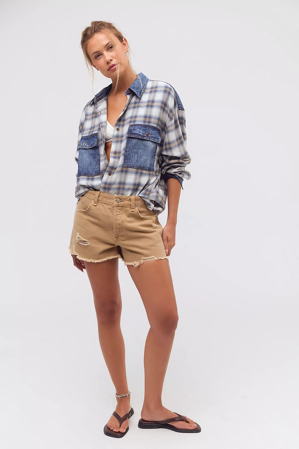 OneTeaspoon Oversized Flannel Shirt