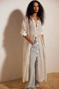 Salt Breeze Cotton Midi Dress