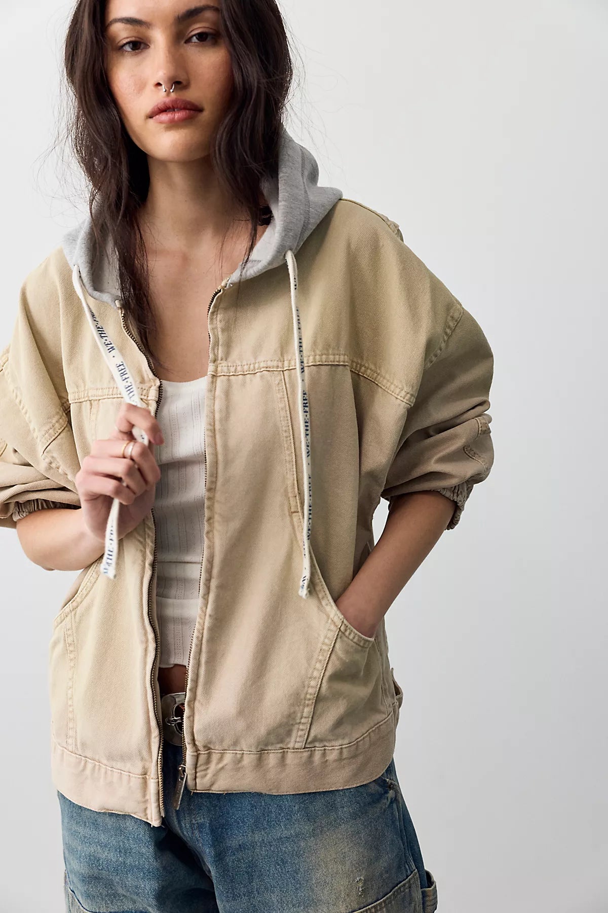 We The Free Iggy Hooded Denim Jacket