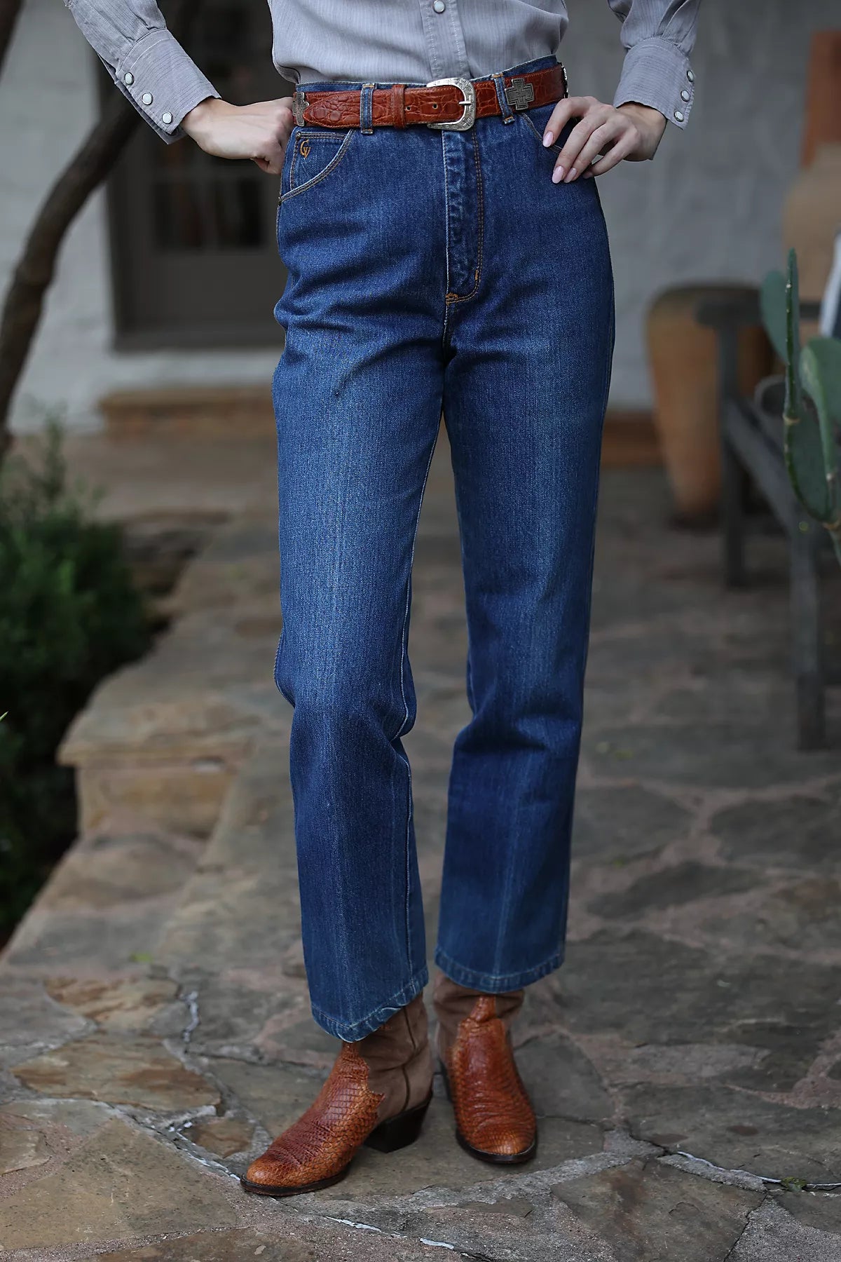 Vintage 1970s Gloria Vanderbilt High-Waist Straight Leg Jeans by Lauren Owen of Texas