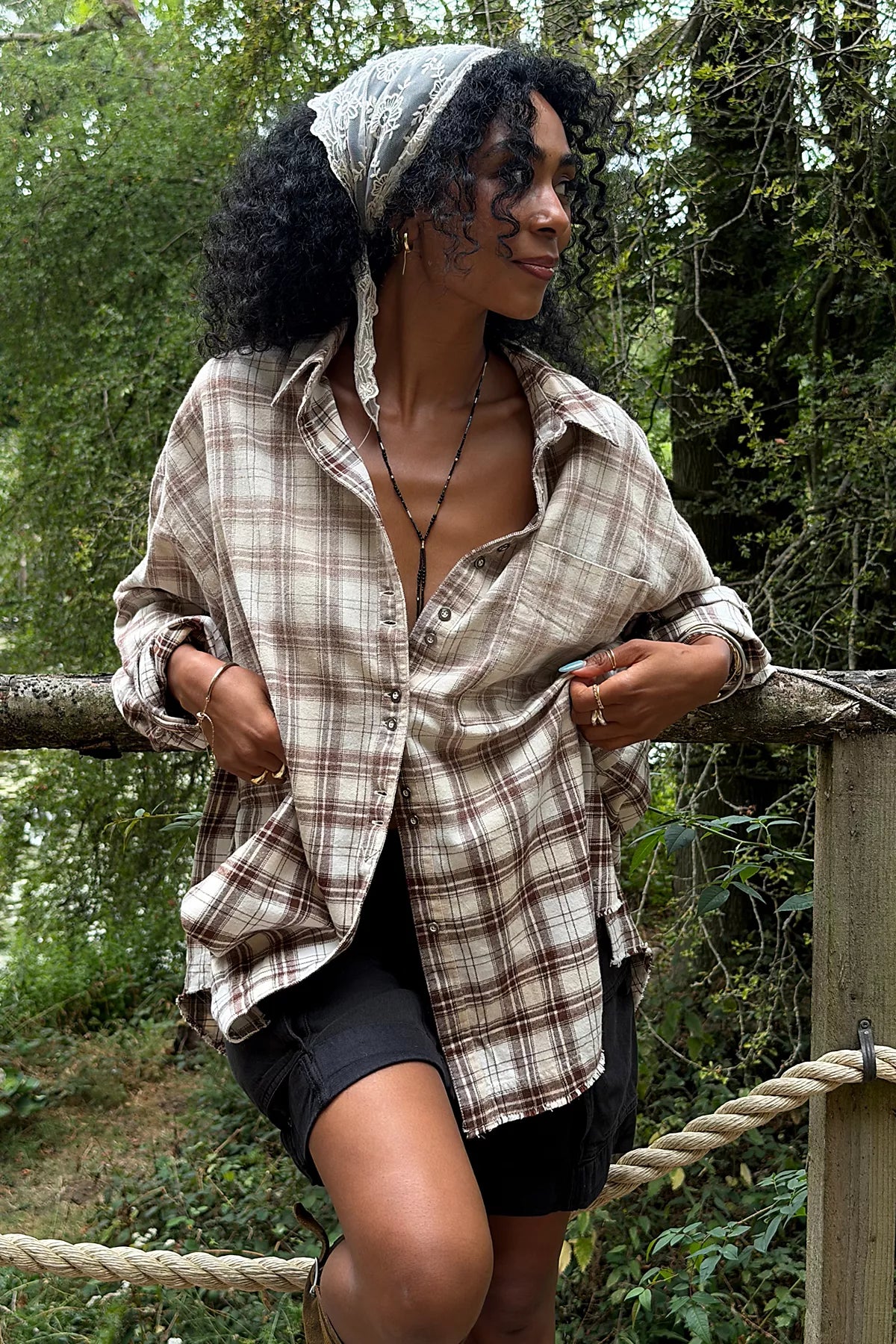 We The Free Lexi Plaid Button Down