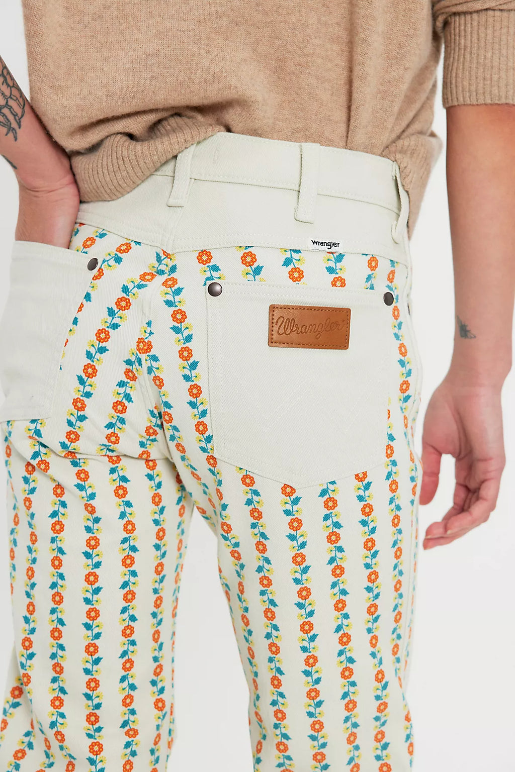 Wrangler 70s Printed Flare Jeans