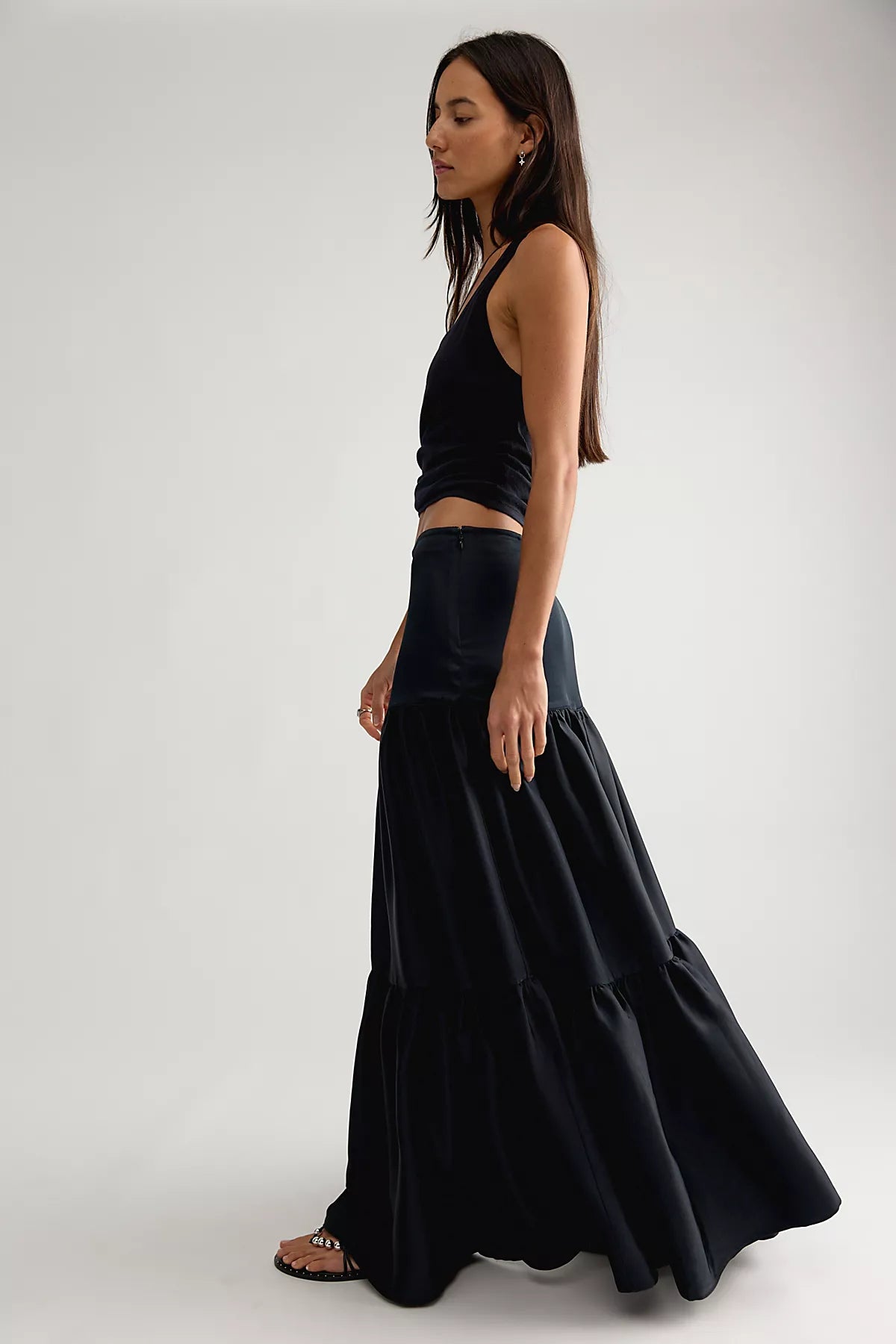 Juliette Satin Maxi Skirt