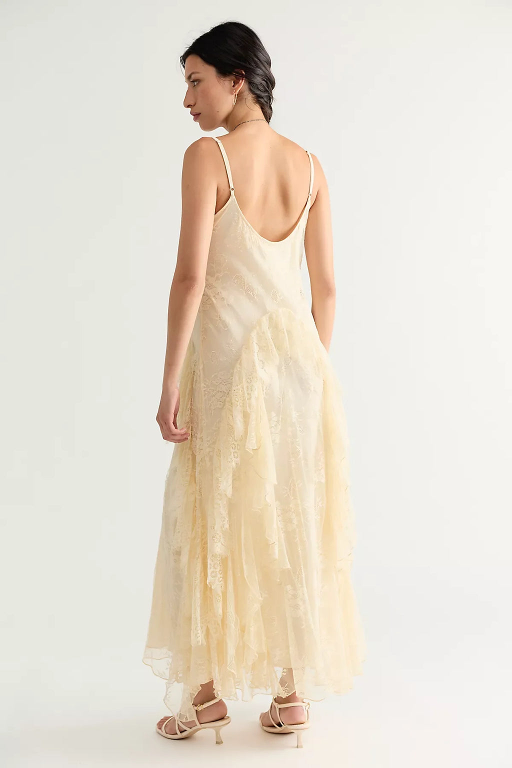 Nigel Preston Floating Angels Lace Maxi Dress