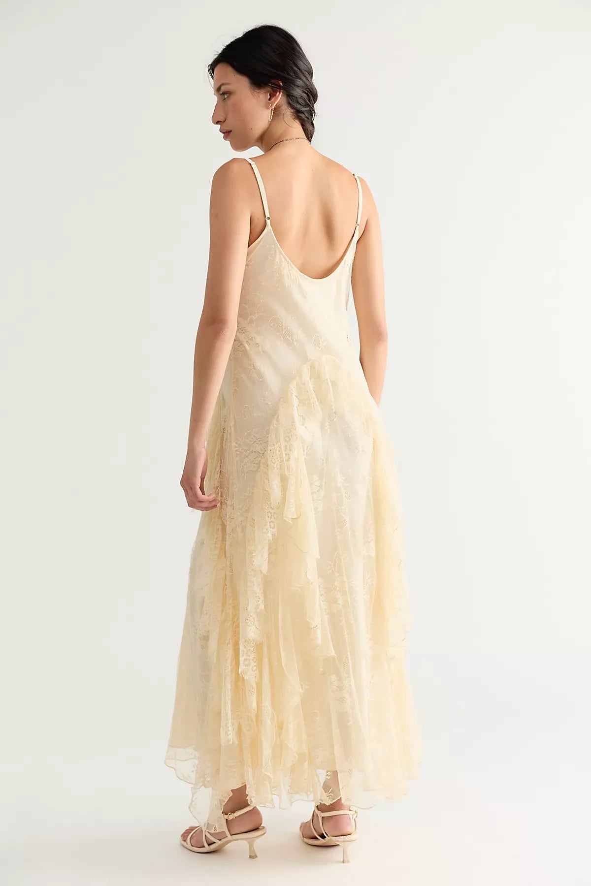 Nigel Preston Floating Angels Lace Maxi Dress