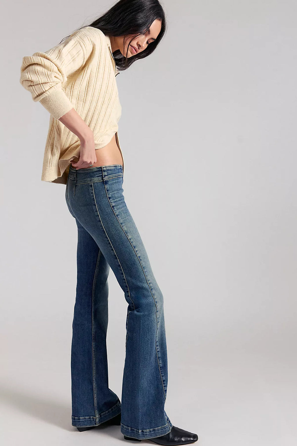 We The Free Alamo Low-Rise Flare Jeans
