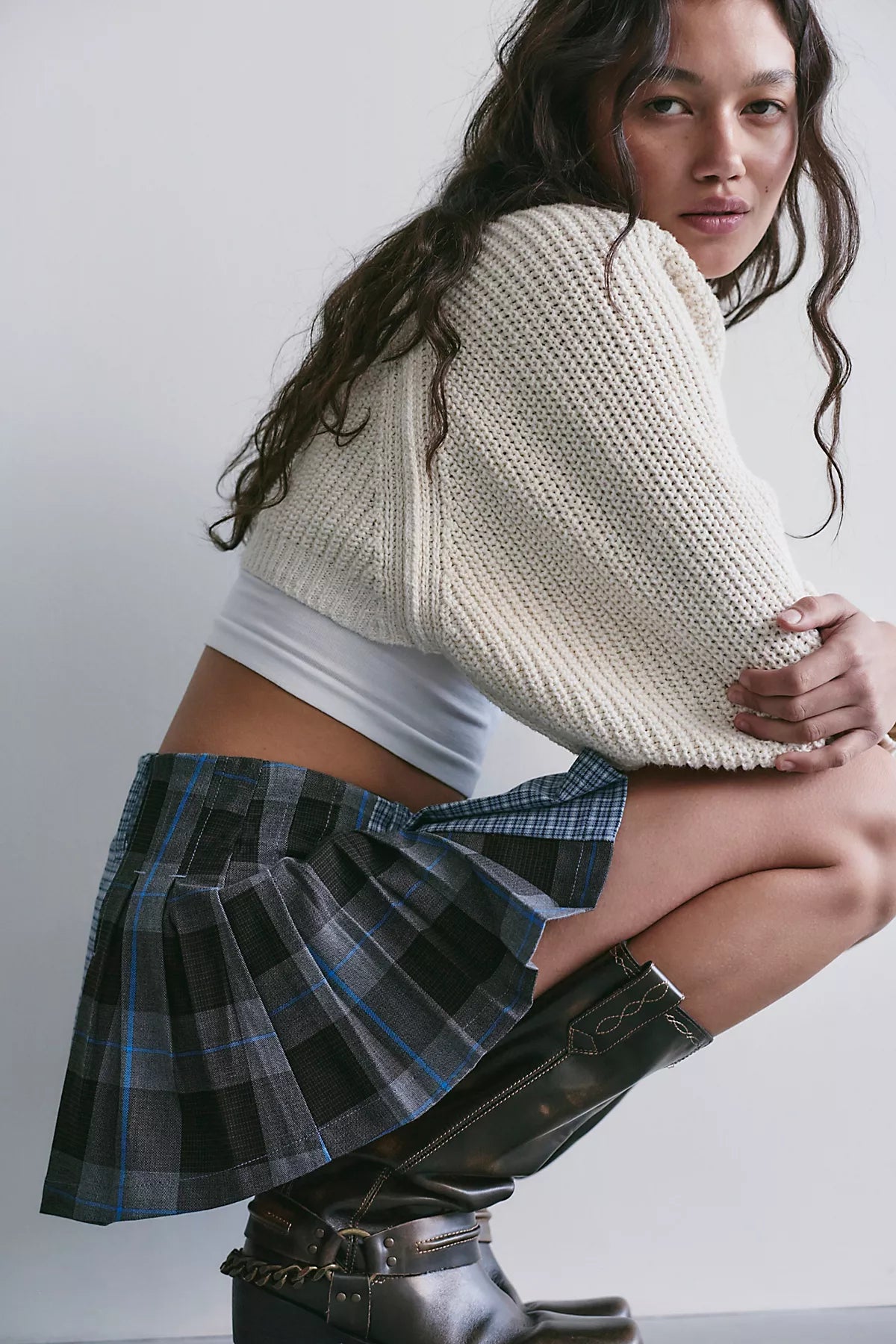 Sherry Pleated Mini Skirt