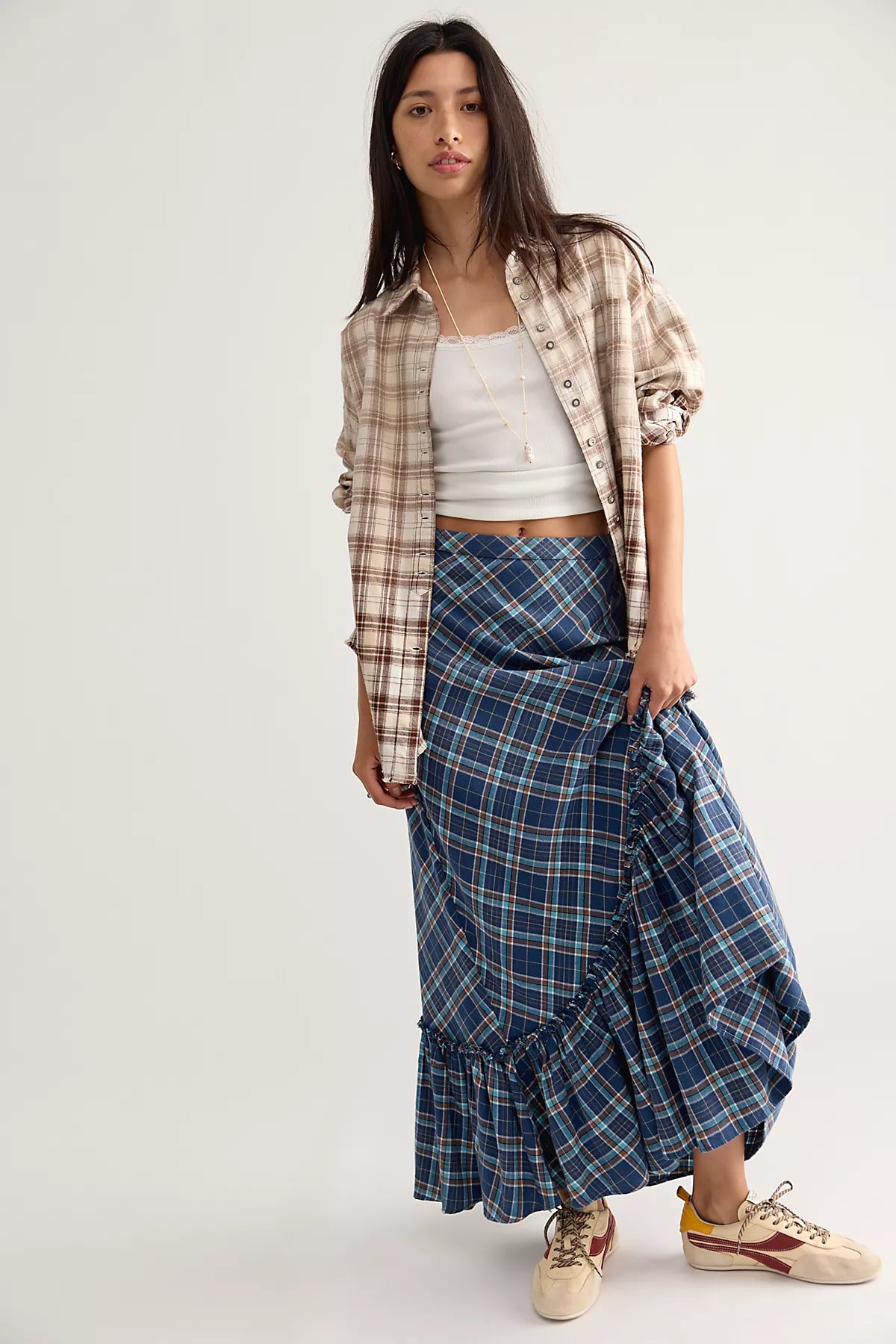 We The Free Lexi Plaid Button Down