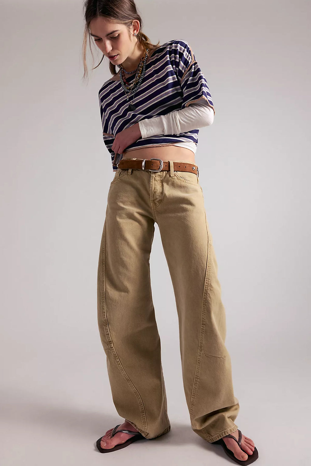 We The Free Fable Low-Rise Twisted Bowed Jeans