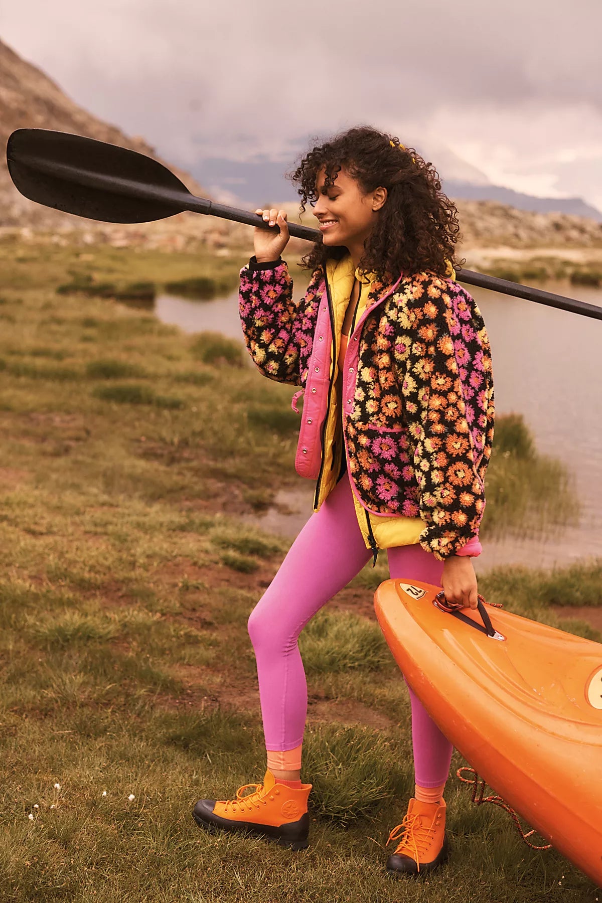 Hit The Slopes Printed Fleece Jacket