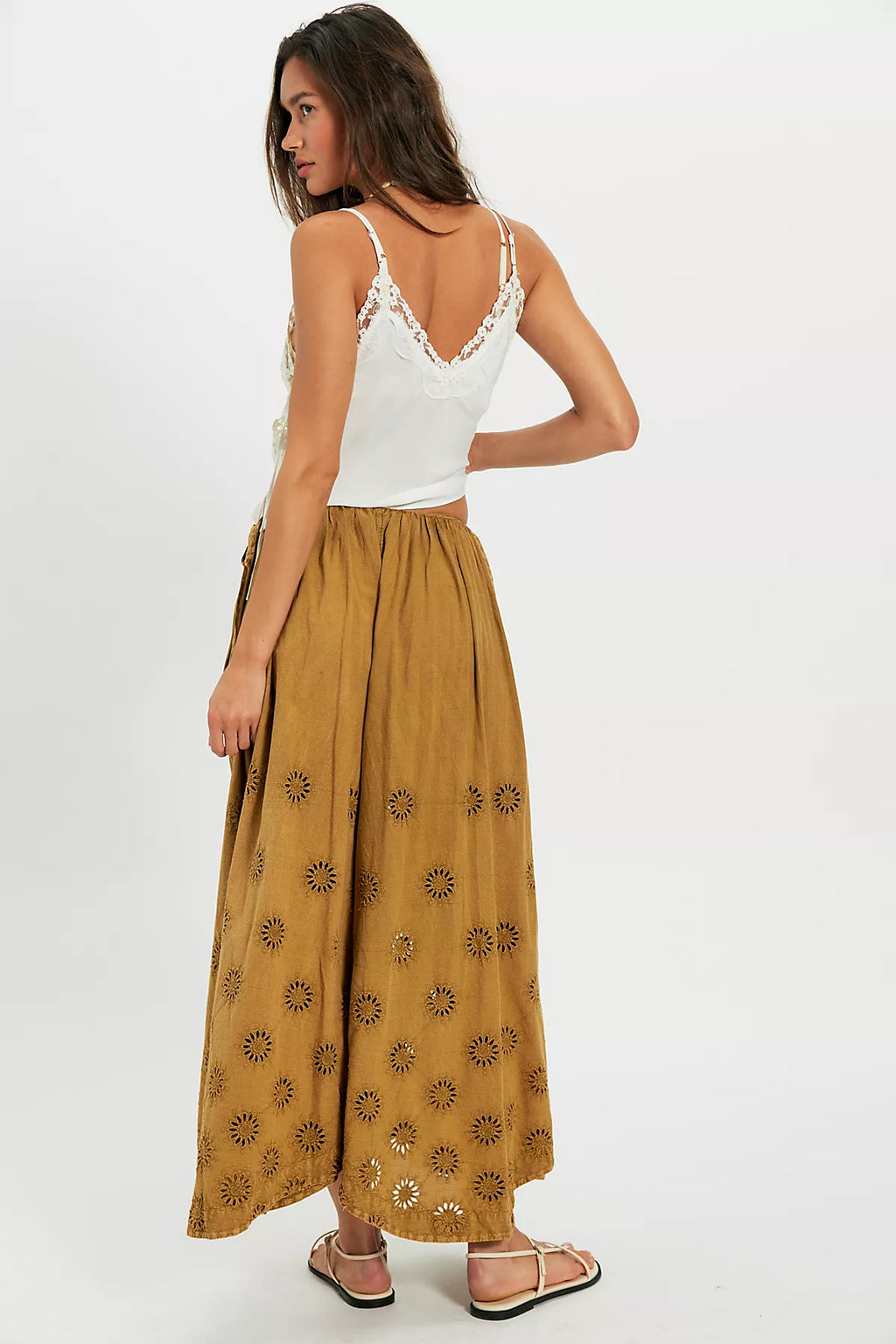 Sweet Serenade Pull-On Wide-Leg Pants