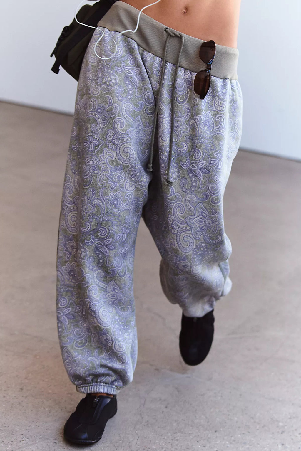 Printed Down Time Joggers