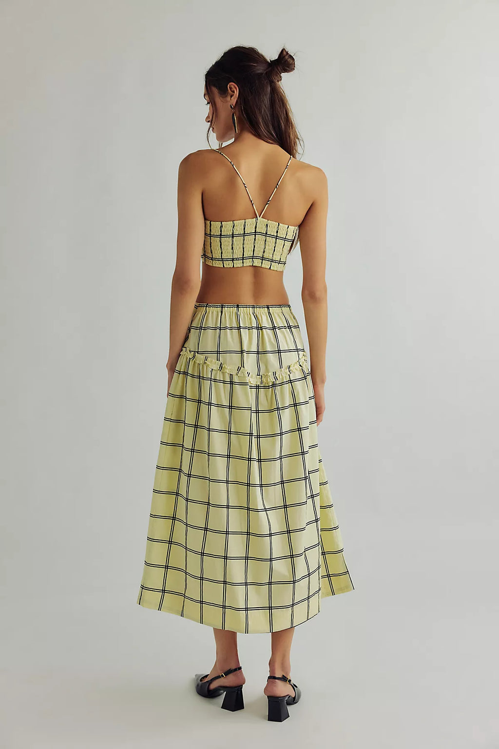 S/W/F Crop Top High Waisted Set
