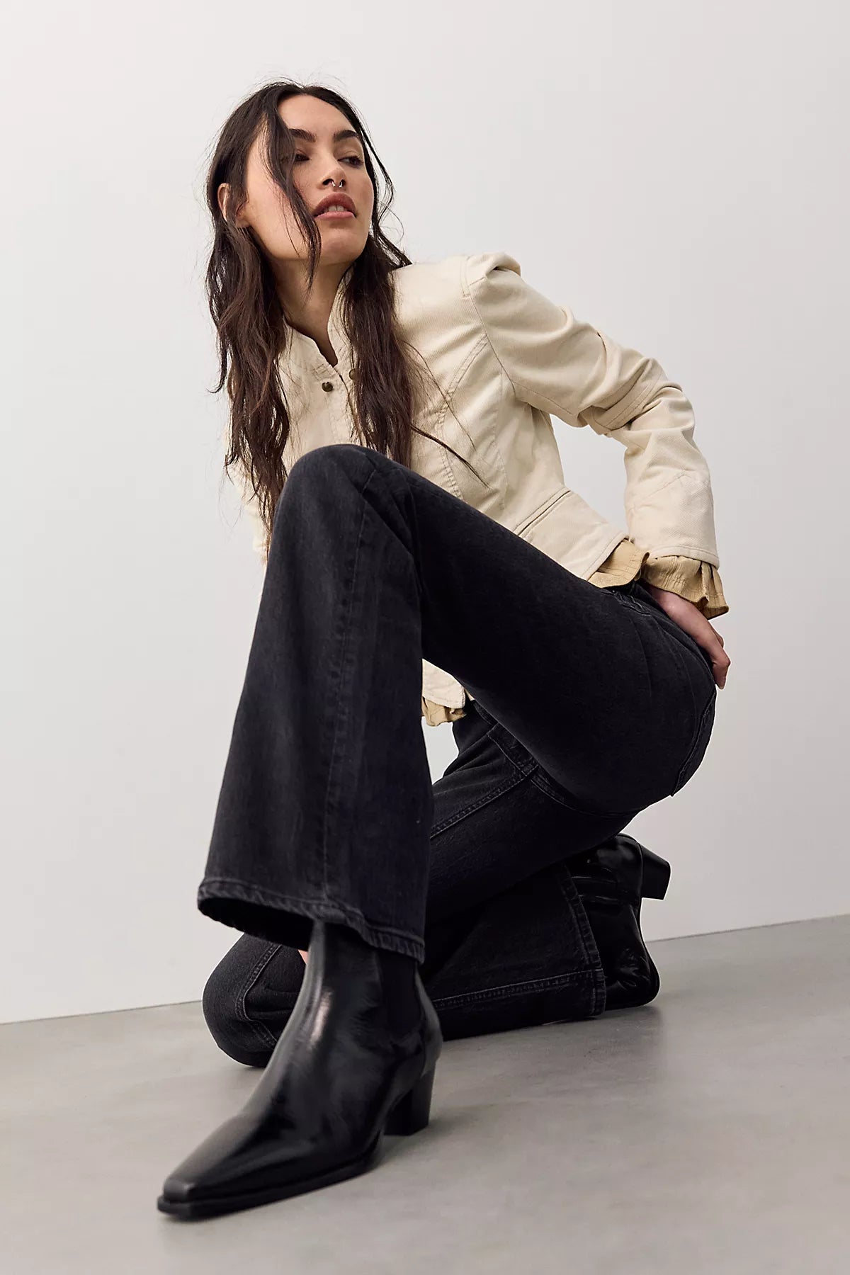 We The Free Double Knot High-Rise Straight Bootcut Jeans