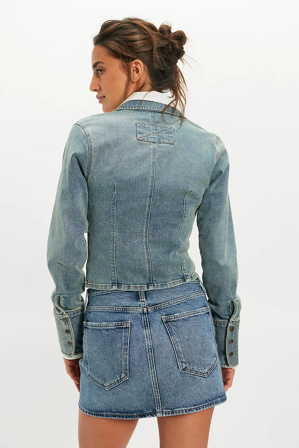 AGOLDE Keira Denim Mini Skirt