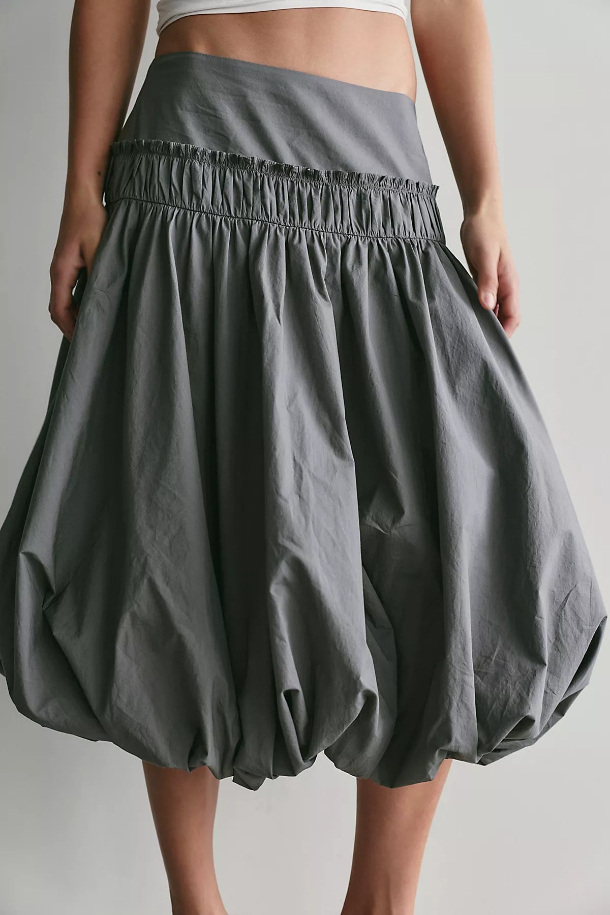 Sea Salt Midi Bubble Skirt
