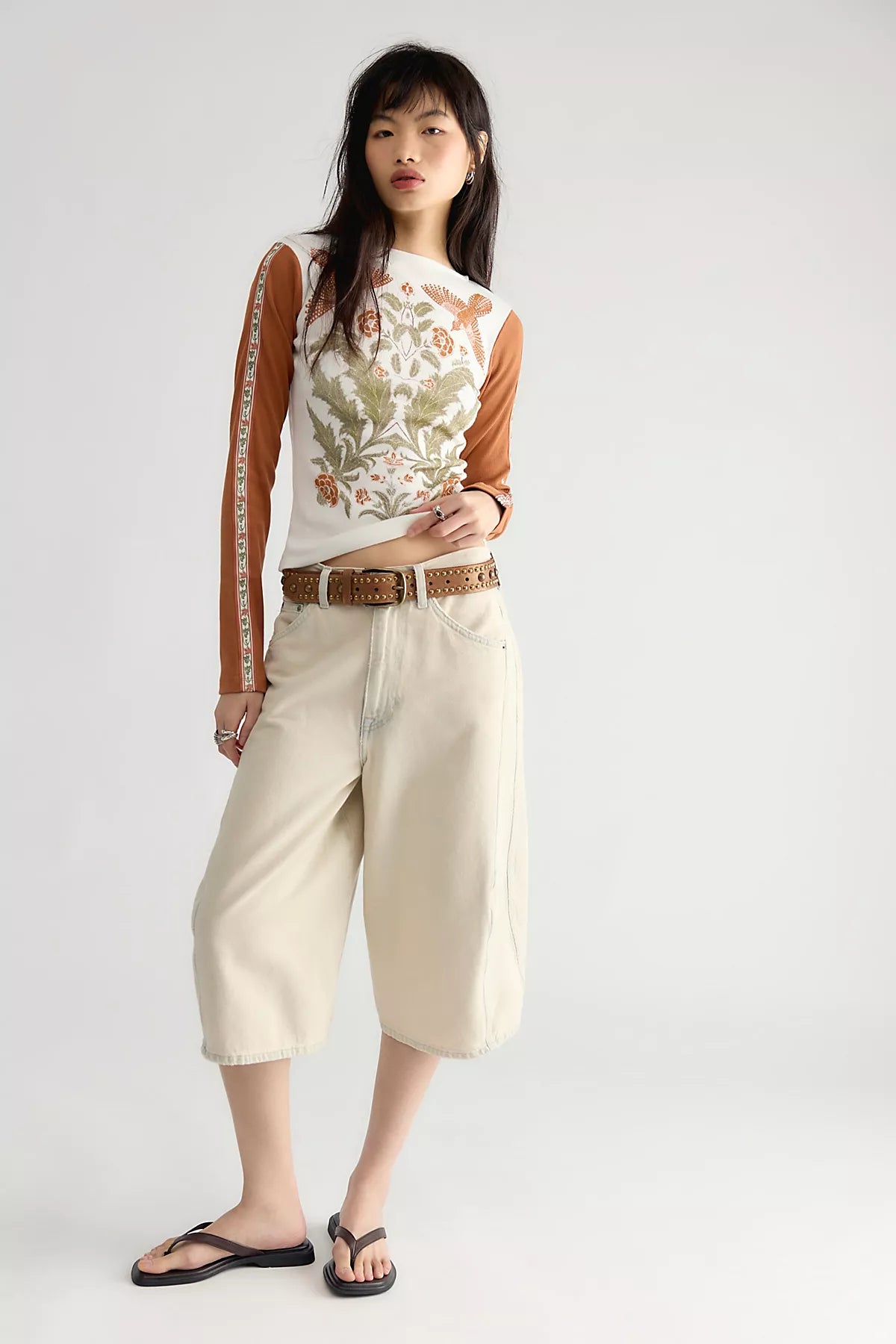Sunday Market Folklorian Twist Long Sleeve Top