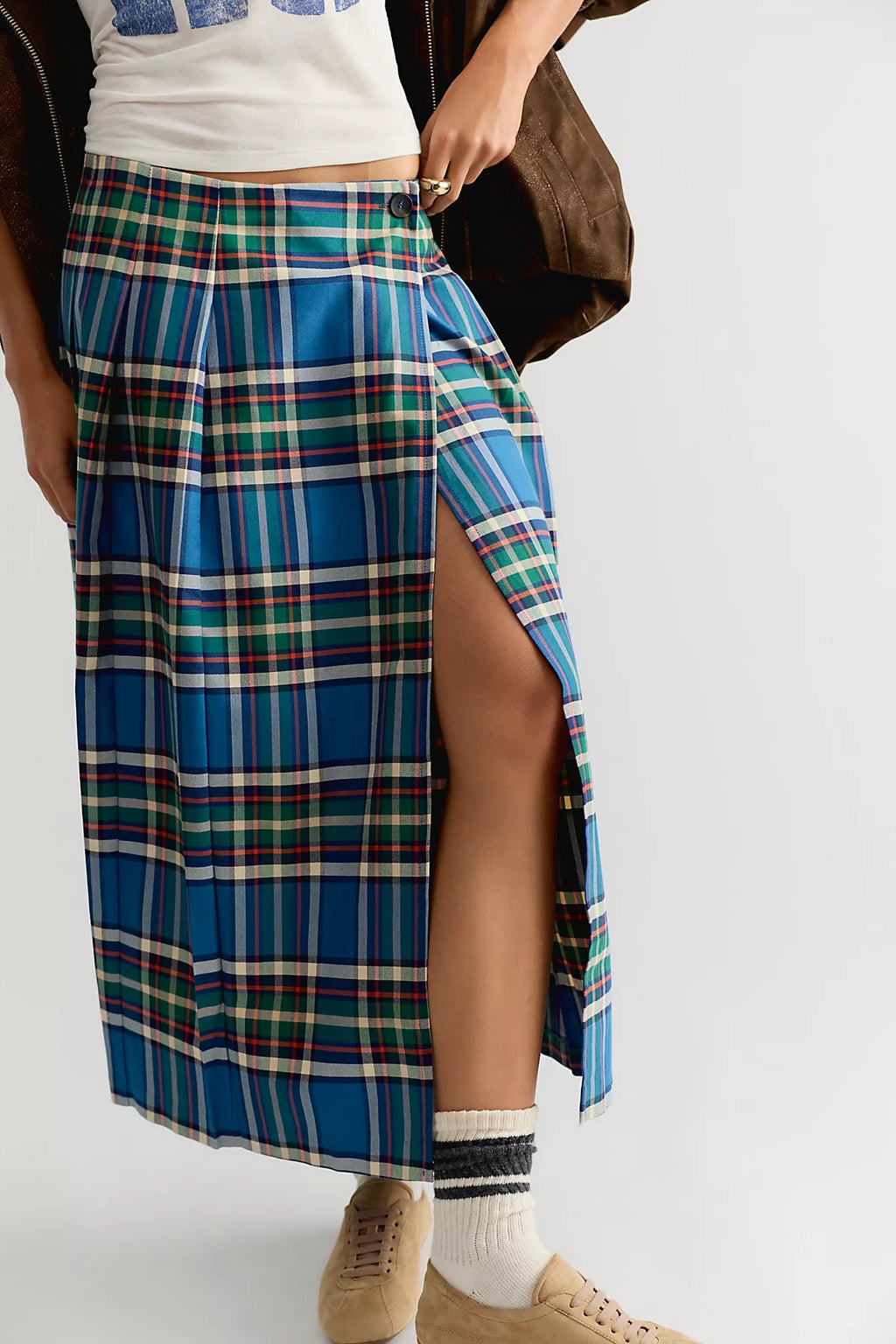 Bobo Choses Checkered Flannel Skirt