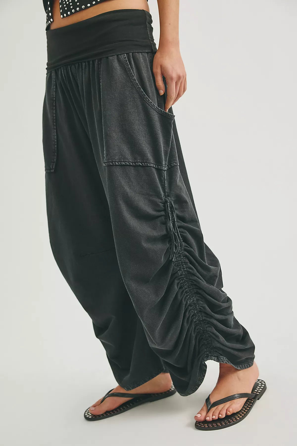 FP One Sawyer Low-Rise Pull-On Knit Pants