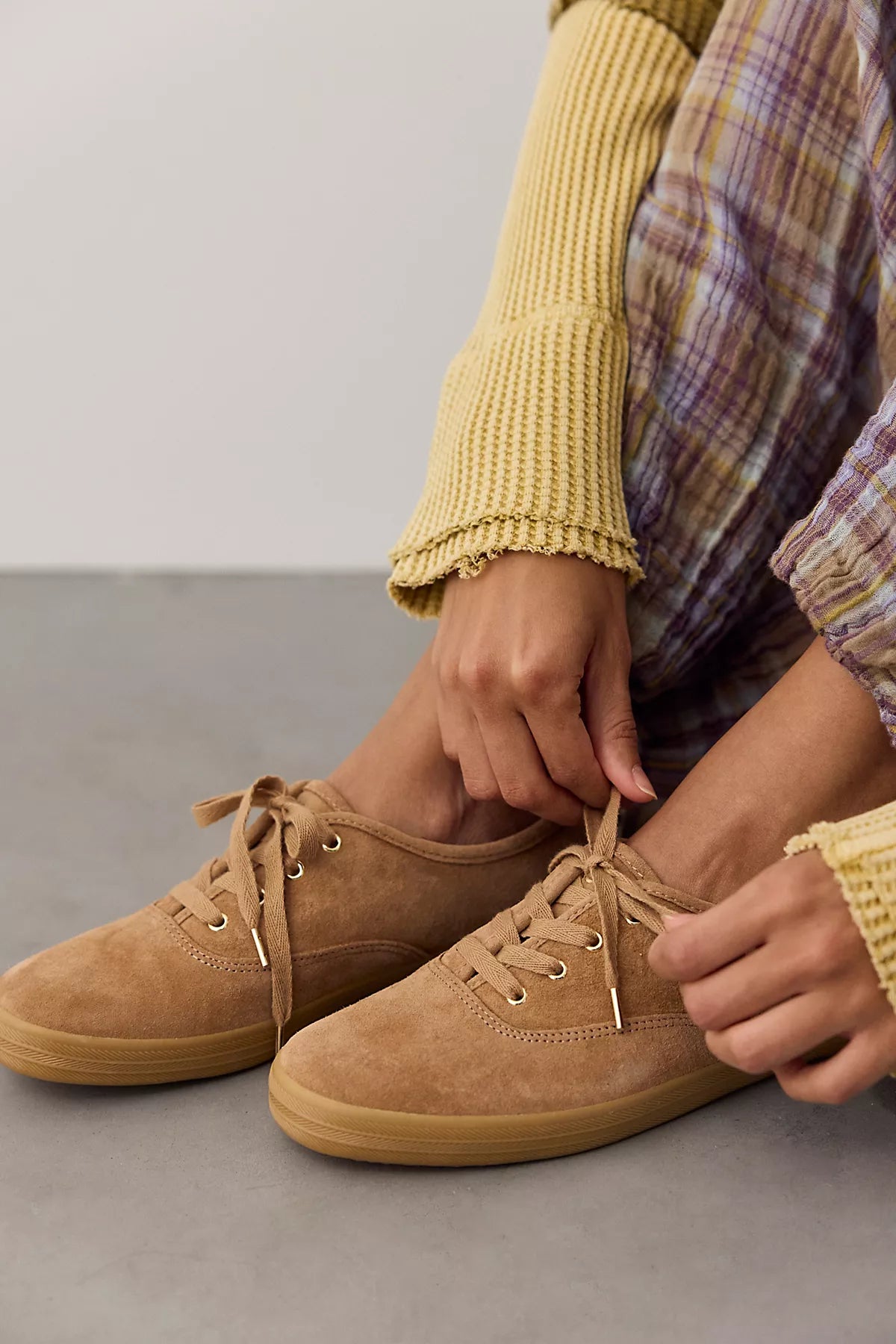 Keds Champion Luxe Suede Lace-Up Sneakers