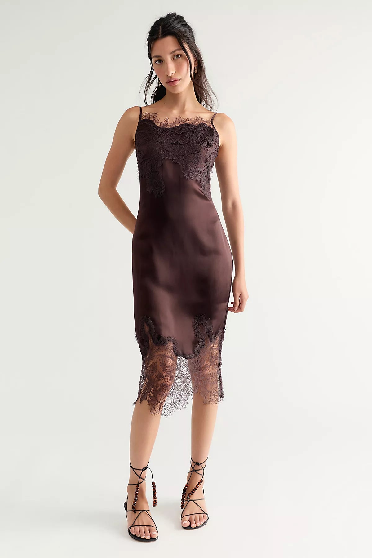 Shona Joy Lucia Lace Midi Dress