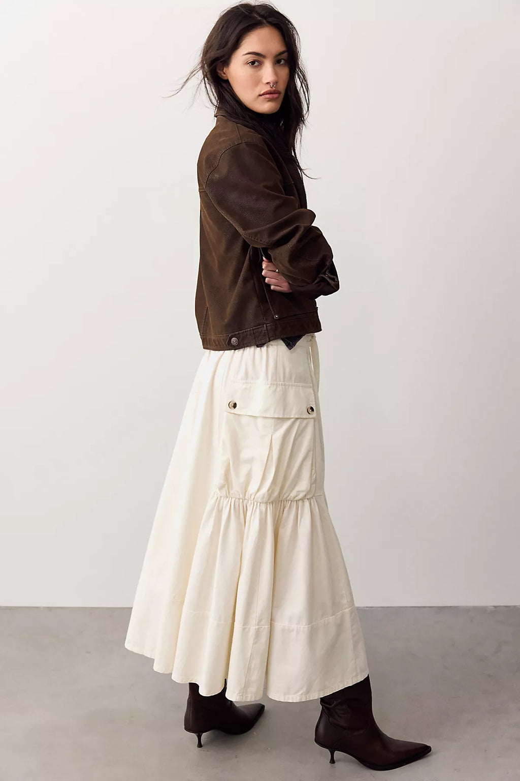 We The Free Trailblazer Cargo Midi Skirt