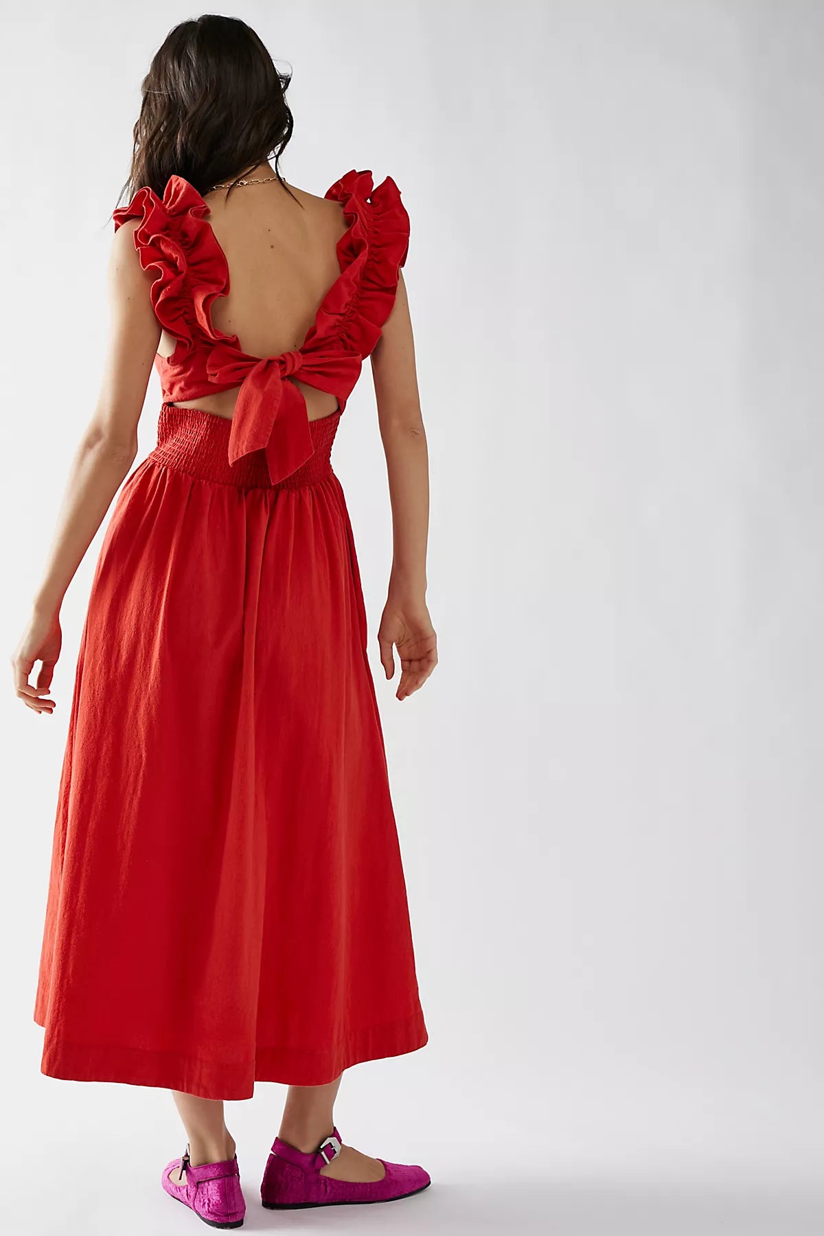 Ruffle It Up Midi Dress