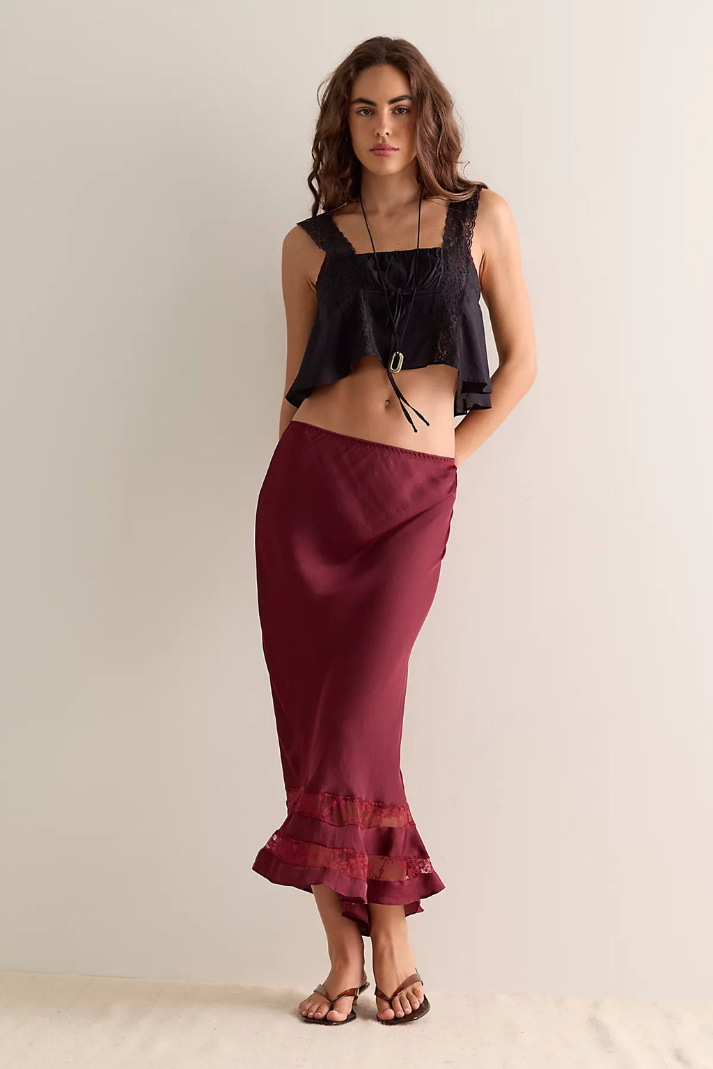 Long Lost Lover Maxi Slip Skirt