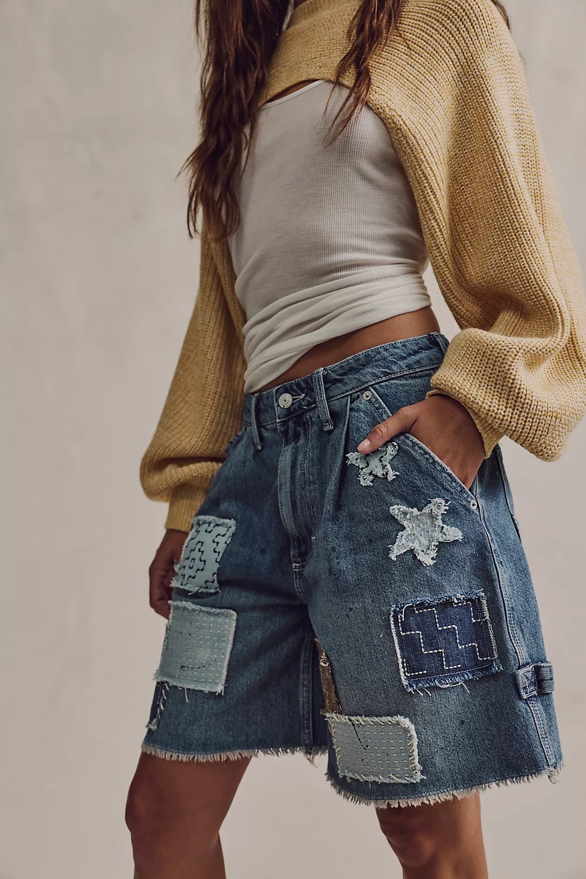 Reese Patched Workwear Shorts