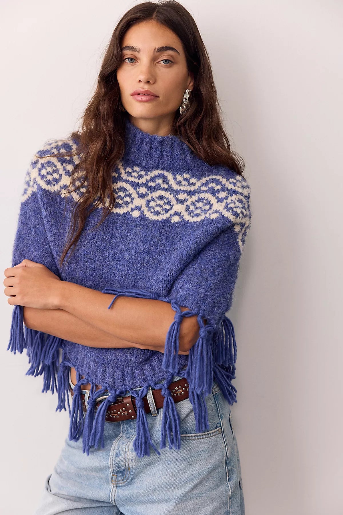 Emma Printed Poncho
