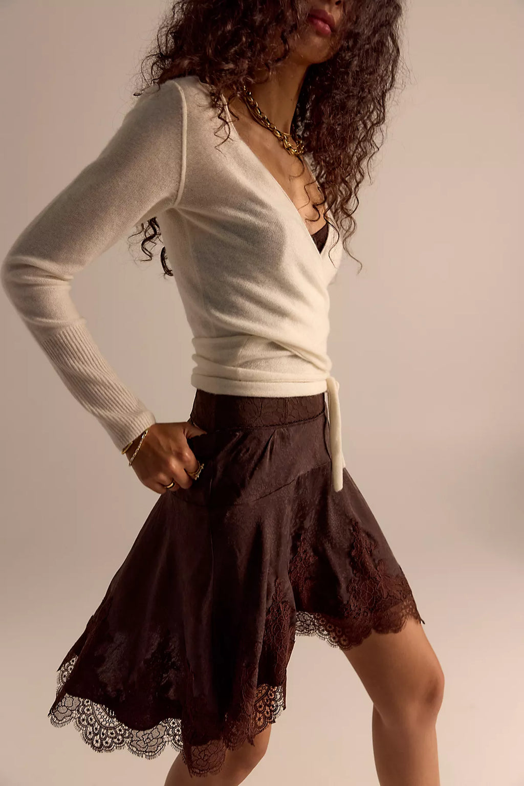 Something Satin Mini Slip Skirt
