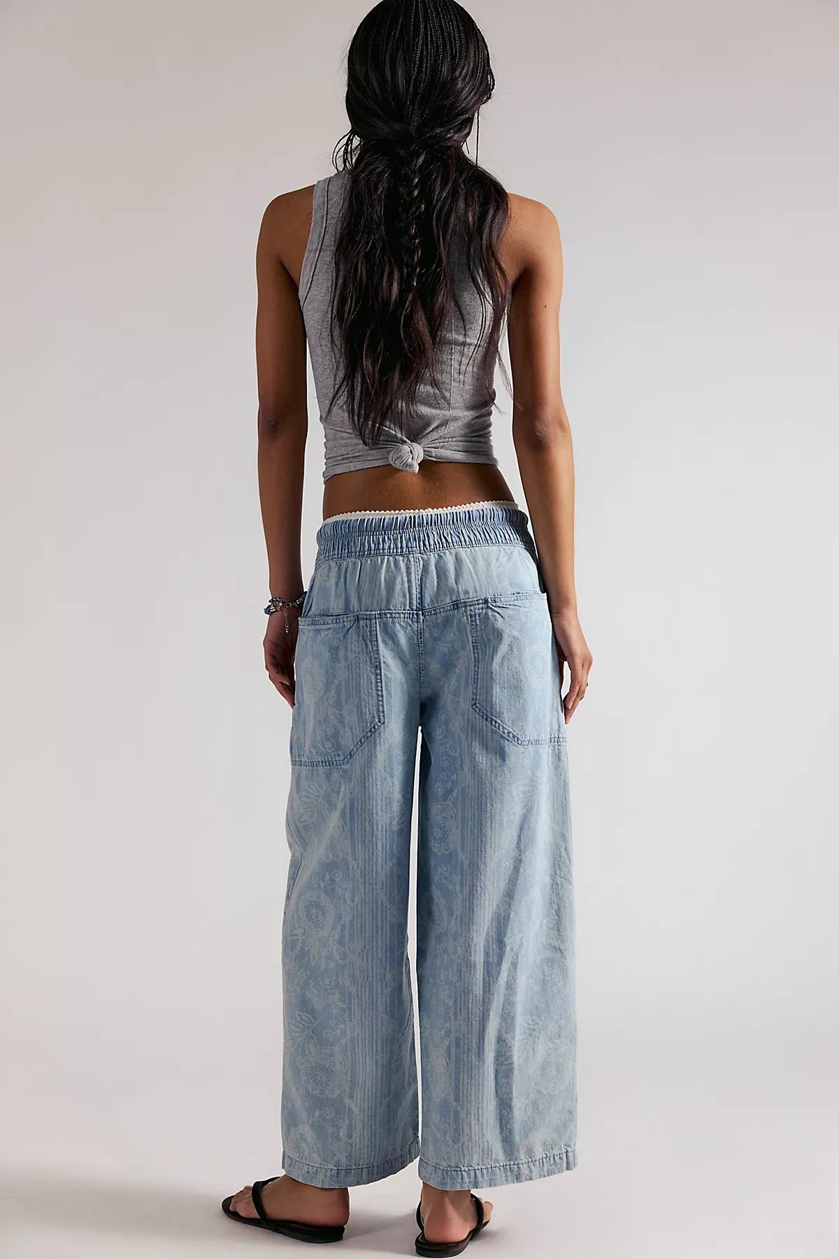 We The Free Easy Peasy Printed Pull-On Jeans