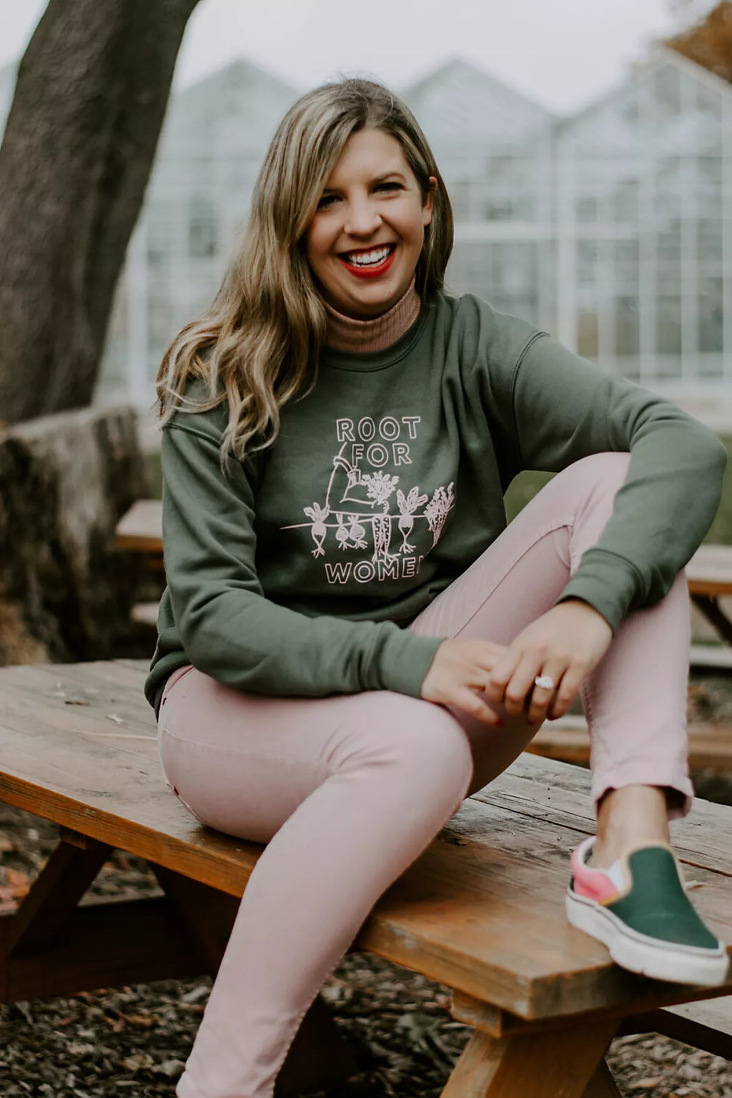Overseasoned Root for Women Crewneck