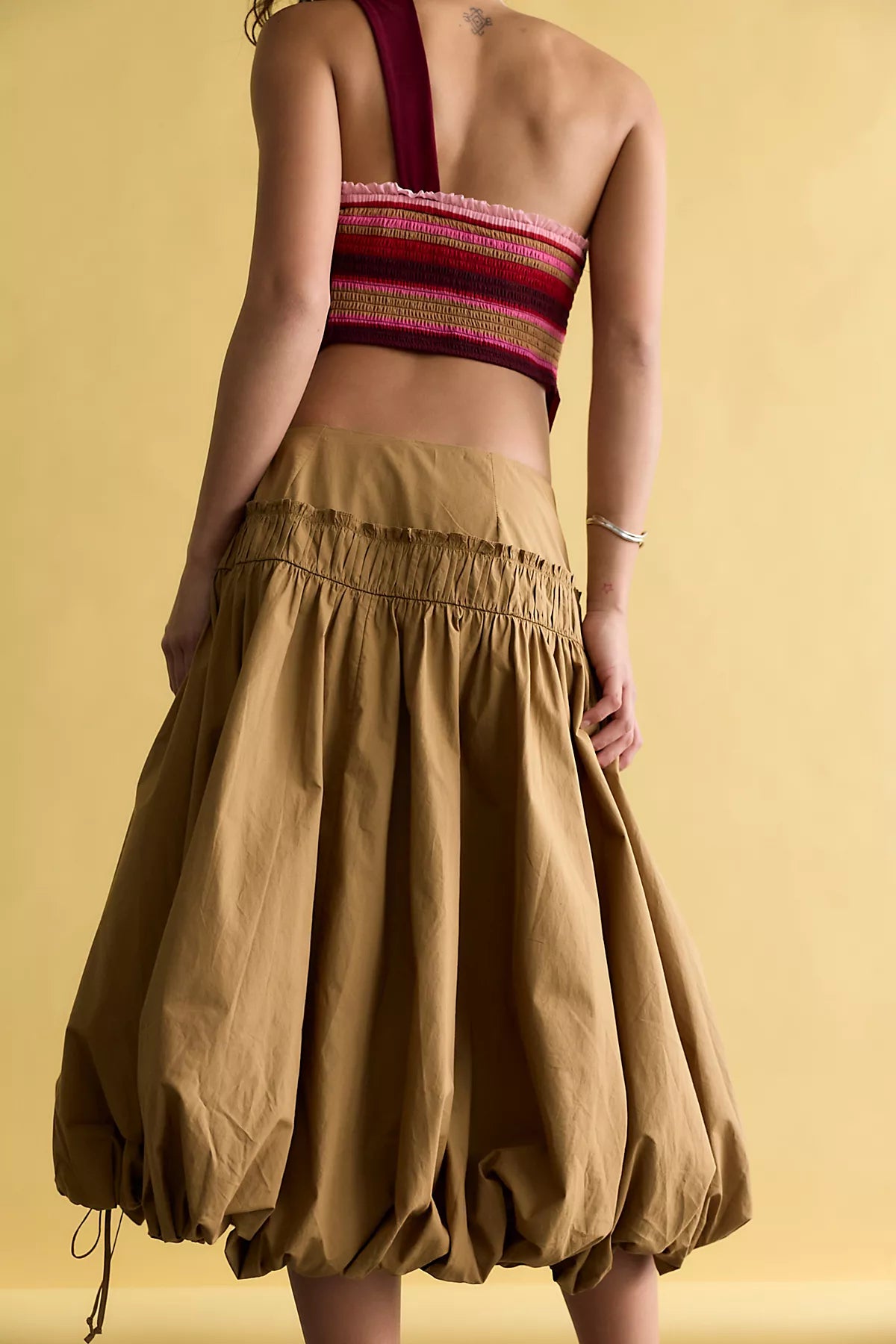 Sea Salt Midi Bubble Skirt