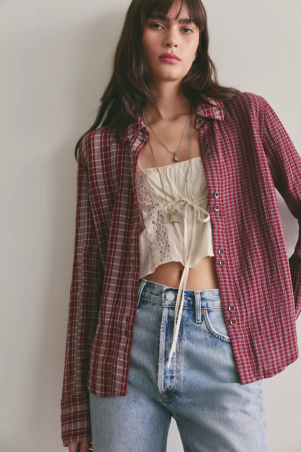 We The Free Benny Slim Plaid Button-Down