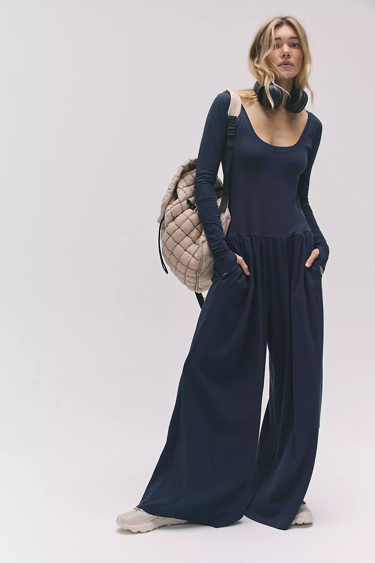 Hot Shot Wide-Leg Onesie