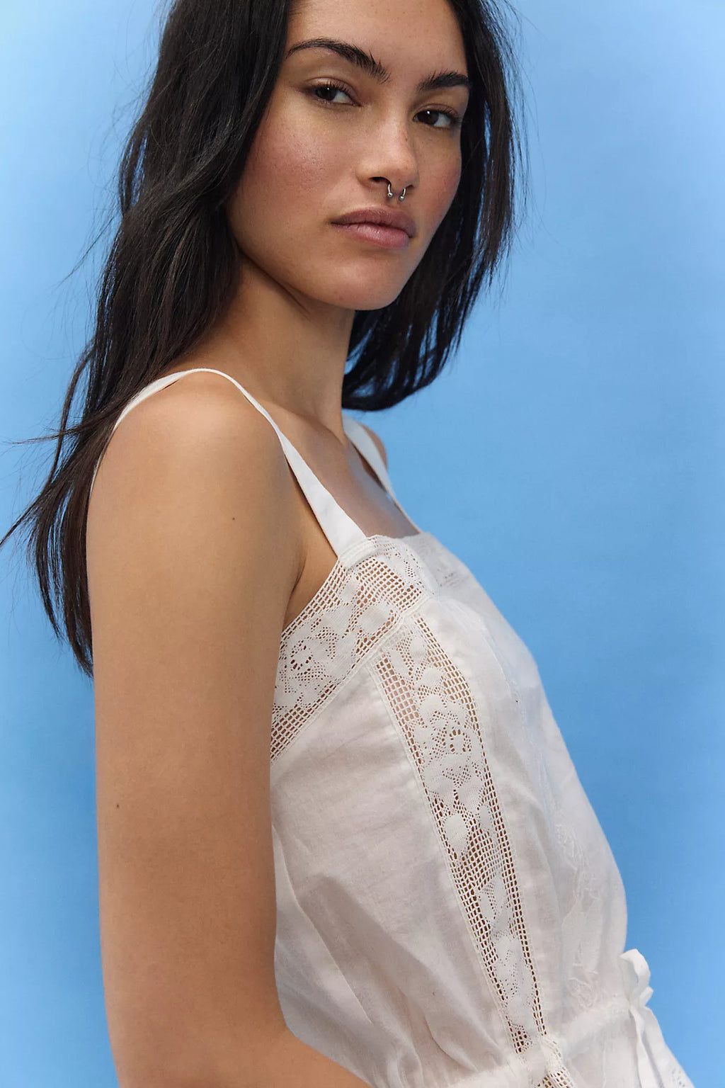 Wildflower Cross-Stitch Top