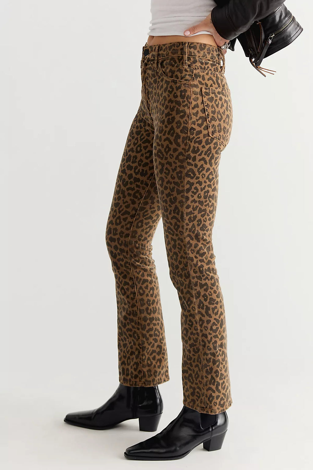 MOTHER The Hustler Flood Printed Jeans