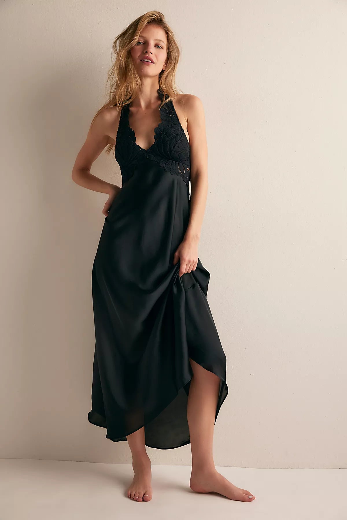 Petal Party Midi Slip Dress