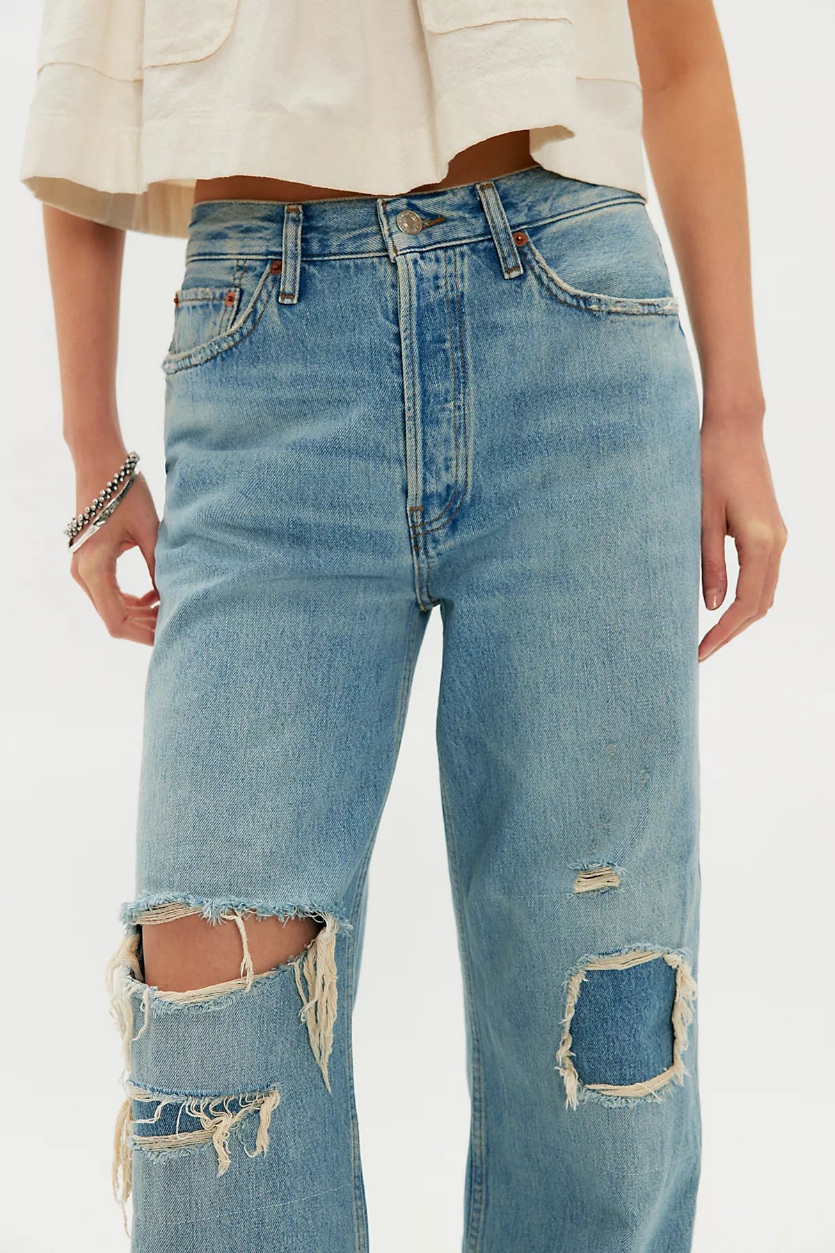 RE/DONE High-Rise Wide-Leg Jeans
