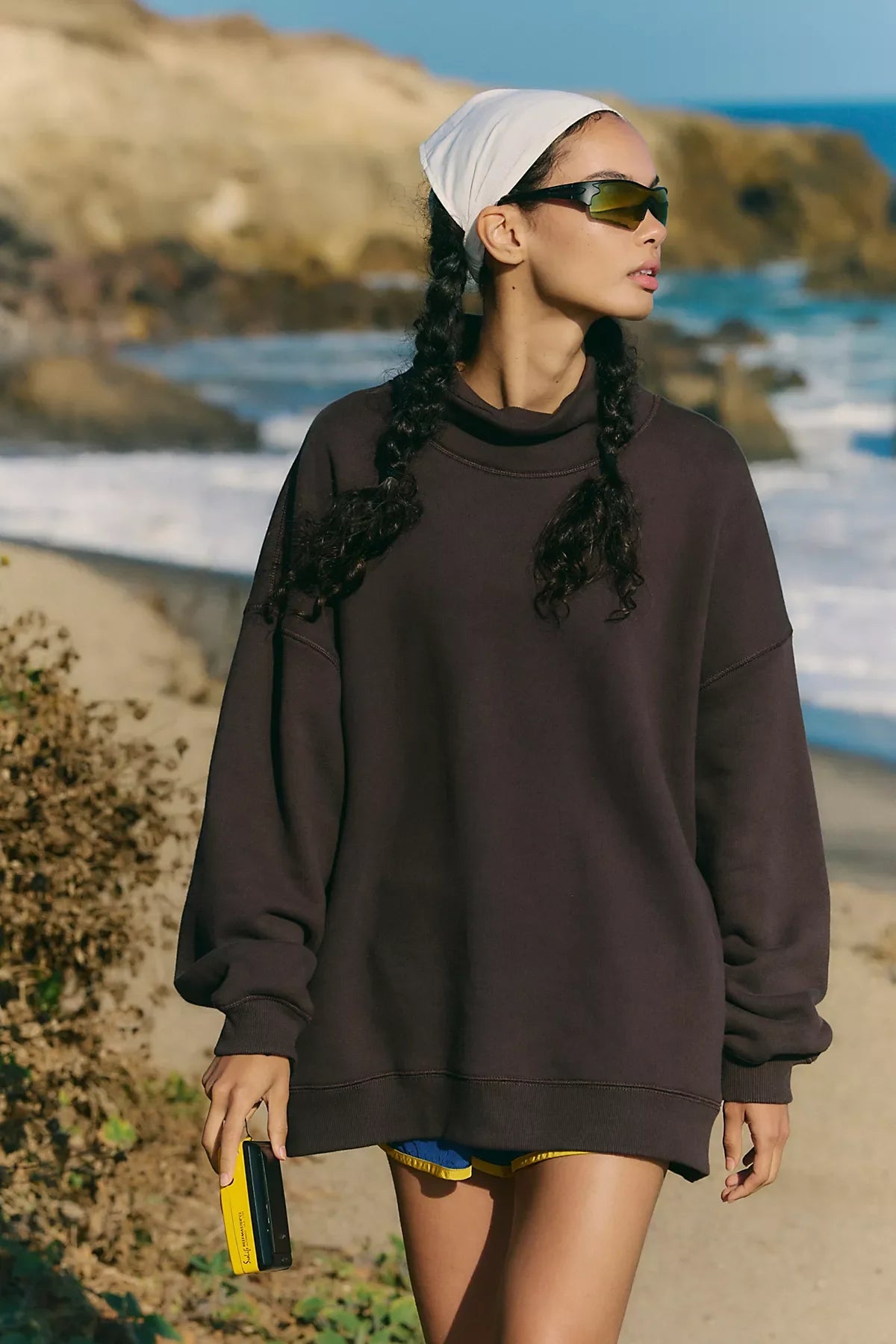 A Cut Above Mock Neck Pullover Sweatshirt