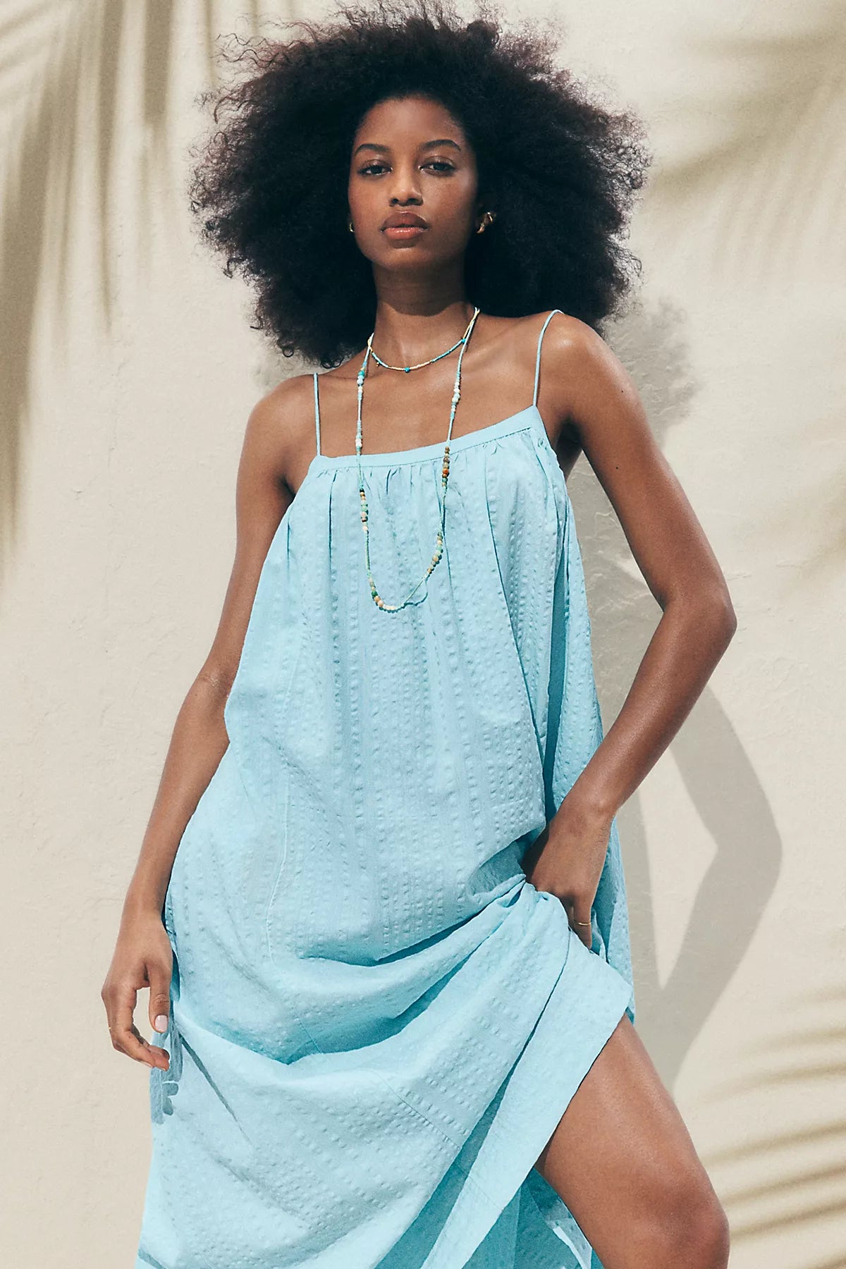 Marisol Textured Cotton Maxi Dress