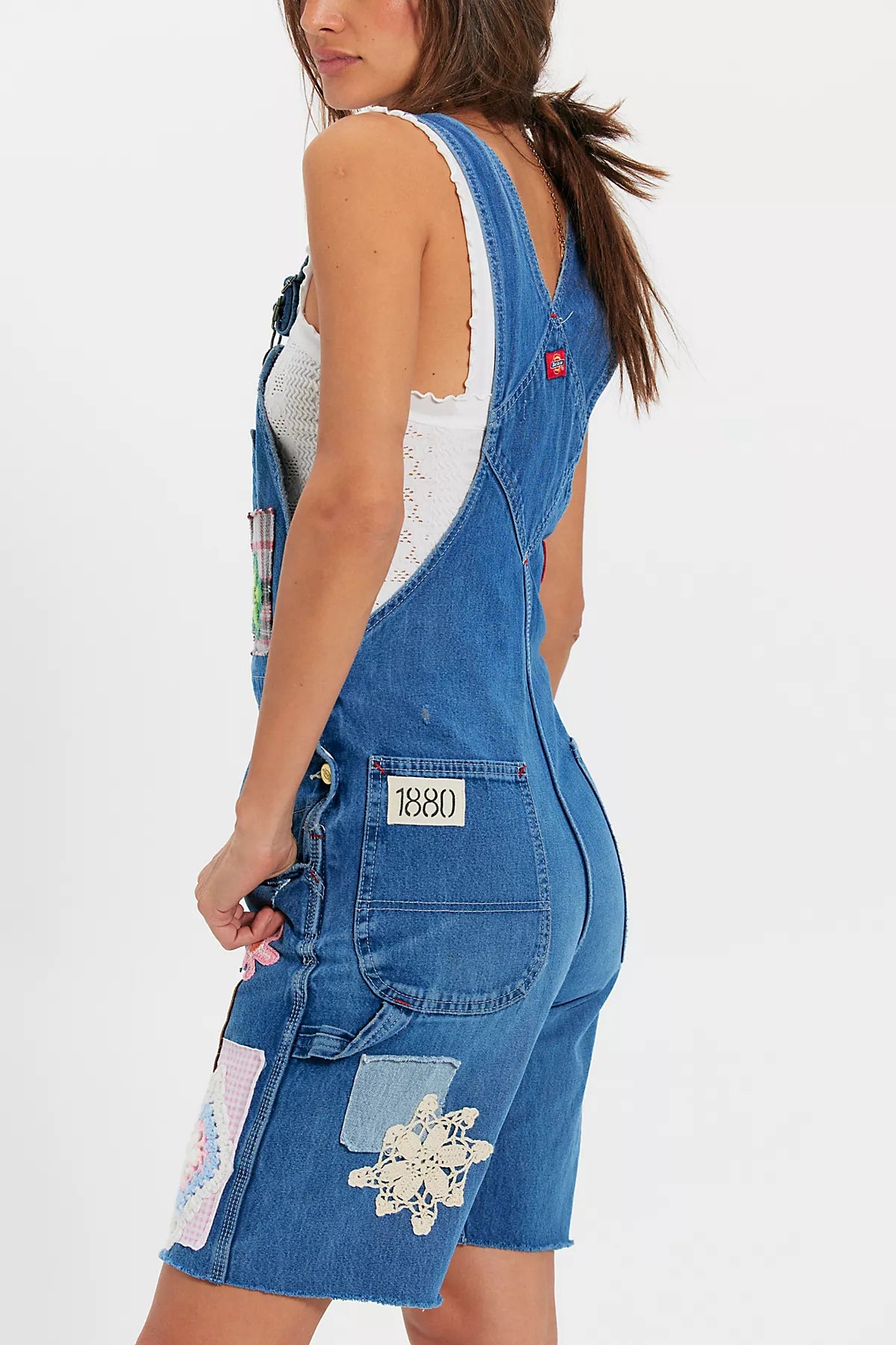 Riley Vintage Patchwork Play Shortalls