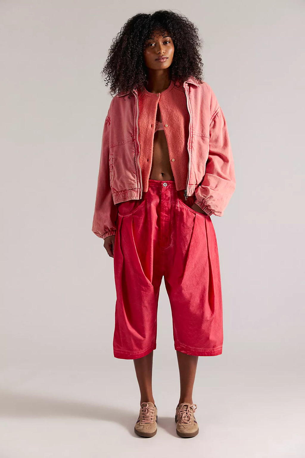Sundry Cropped Harem Pants
