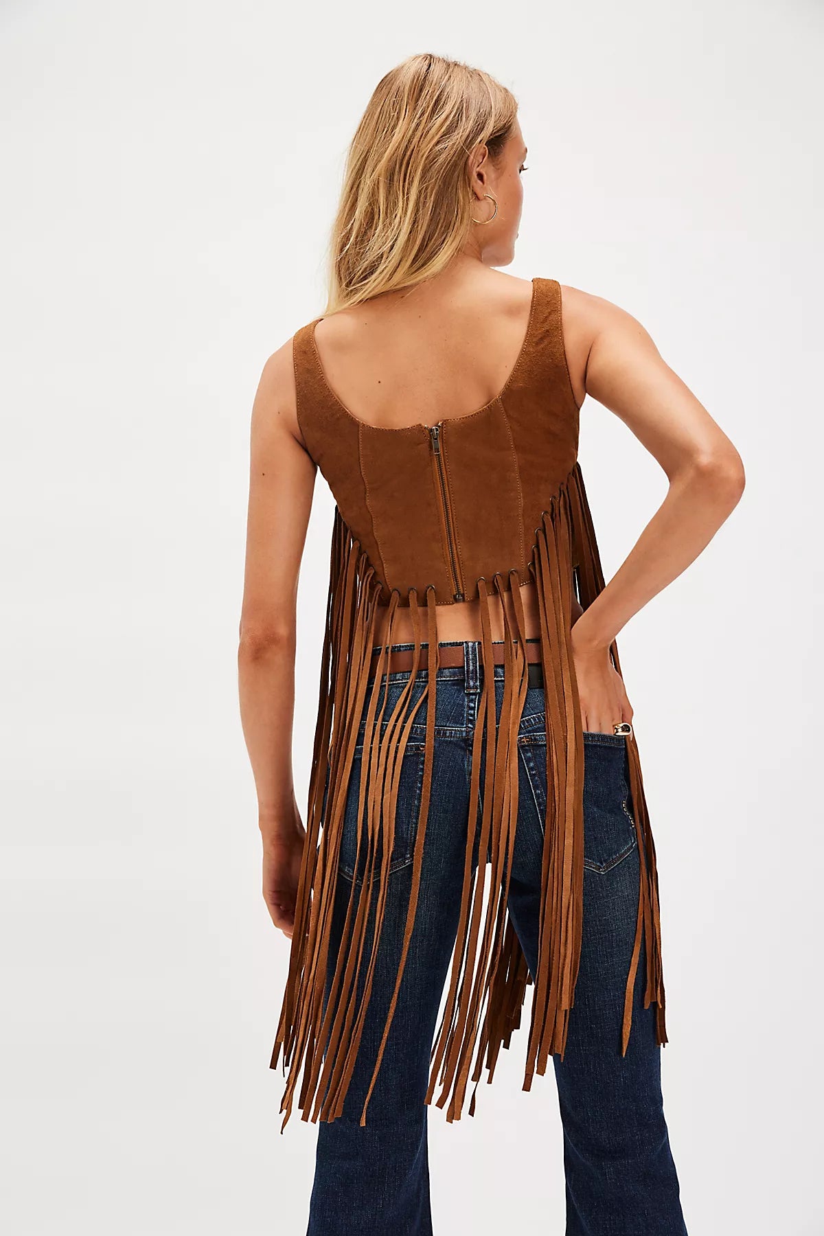 Understated Leather Motive Bustier