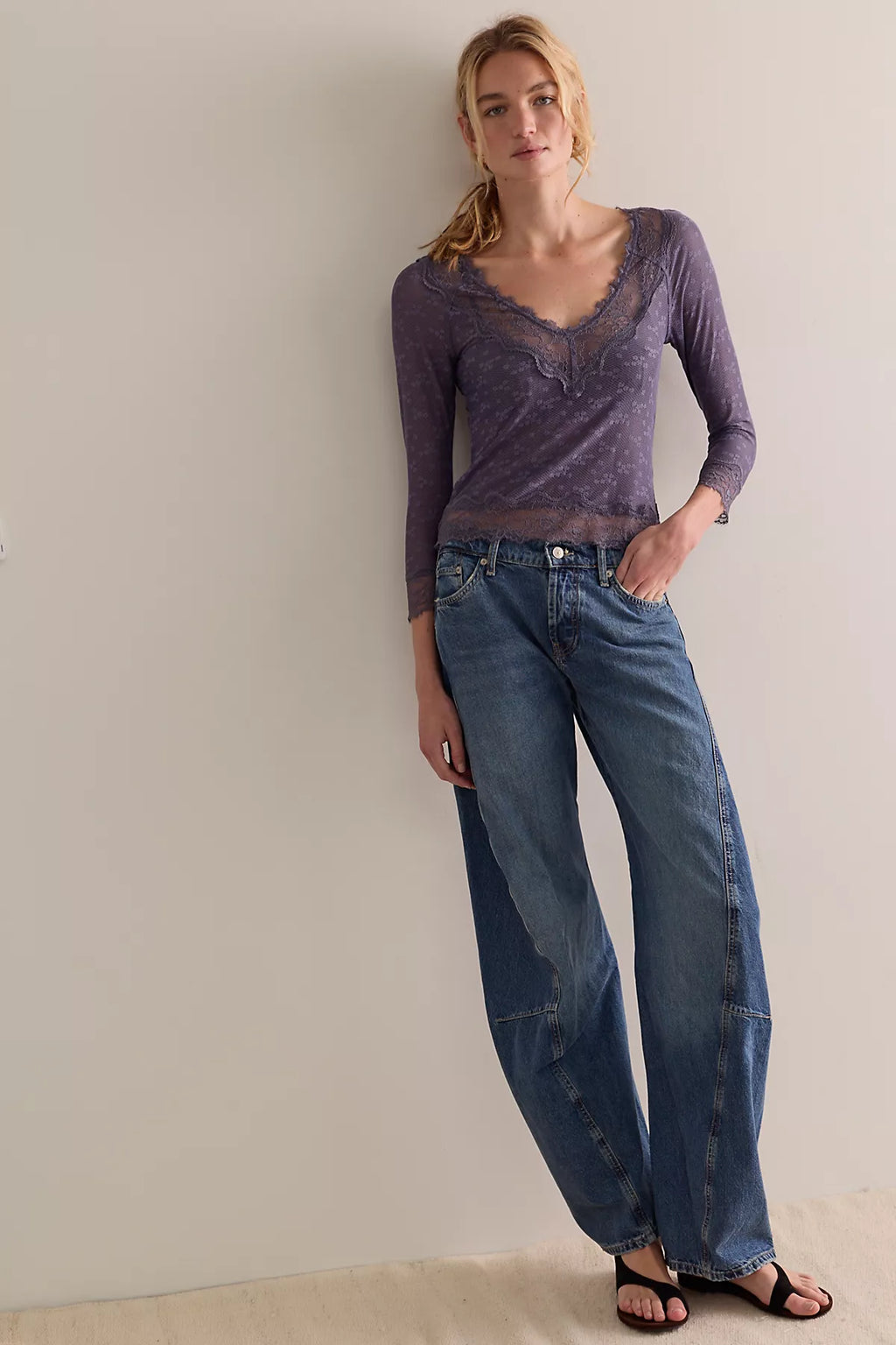 Lace Me Twice Layering Top